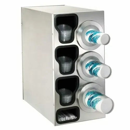 Dispense-Rite BFL-C-3RSS Cup Dispensing Cabinet