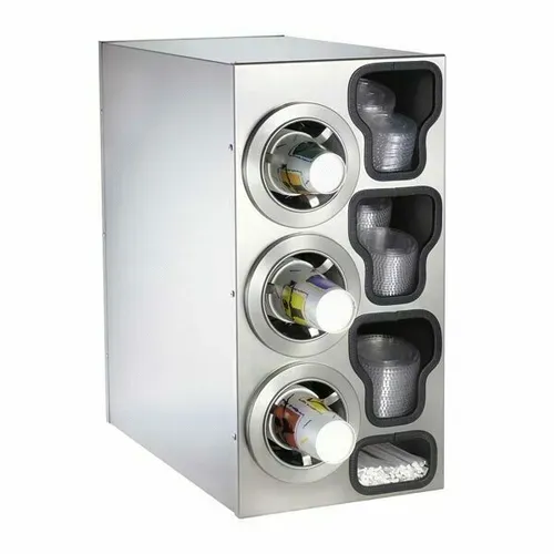 Dispense-Rite CTC-C-3LSS Cup Dispensing Cabinet