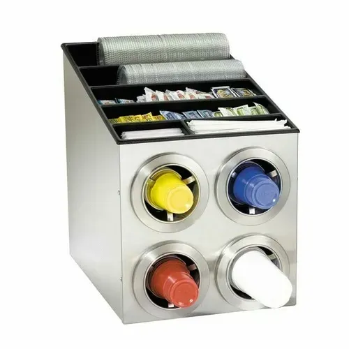 Dispense-Rite CTC-L-2X2SS Cup Dispensing Cabinet