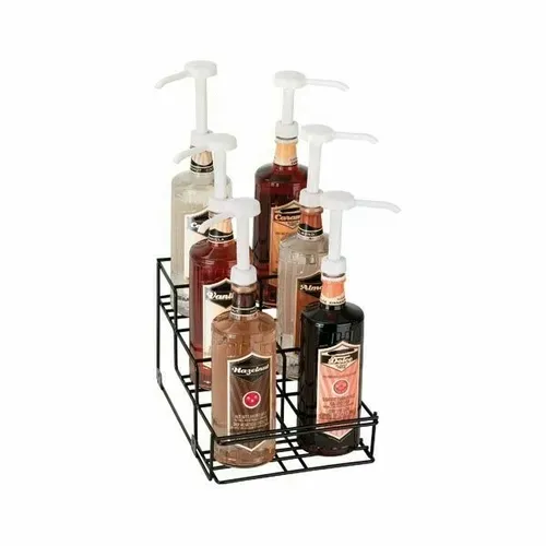 Dispense-Rite WR-BOTL-6 Lighted Liquor Bottle Display, Countertop, with , 6 Bottle Capacity - 9.00"W x 13.25"D x 7.50"H