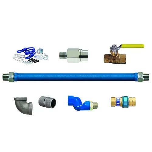 Dormont Manufacturing Dormont CAN1675KITS36EFV Dormont Blue Hose Moveable Gas Connector Kit