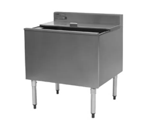 Eagle Group B30IC-12D-22-7 2200 Series Underbar Ice Chest Unit, Stainless and Galvanized Steel with 123 lbs. Ice Capacity 7-Circuit Built-In Cold Plate - 30"W x 24"D with 123 lbs. Ice Capacity 7-Circuit Built-In Cold Plate - 30"W x 24"D