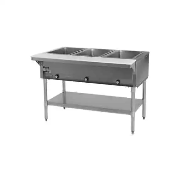 Eagle Group DHT5-240-2X Electric Hot Food Steam Table with (5) 12" x 20" (Dry) Wells and Infinite Controls, 240 Volts