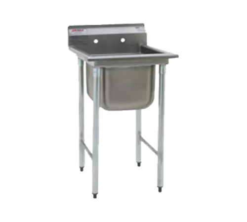 Eagle Group 314-22-1-18R Commercial Sink, (1) One Compartment, Stainless Steel Construction with Galvanized Steel Legs and With Right-hand Drainboard - 45" W