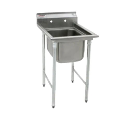 Eagle Group 414-16-1-X Commercial Sink, (1) One Compartment, Stainless Steel Construction with Galvanized Steel Legs and without Drainboard - 23.25" W