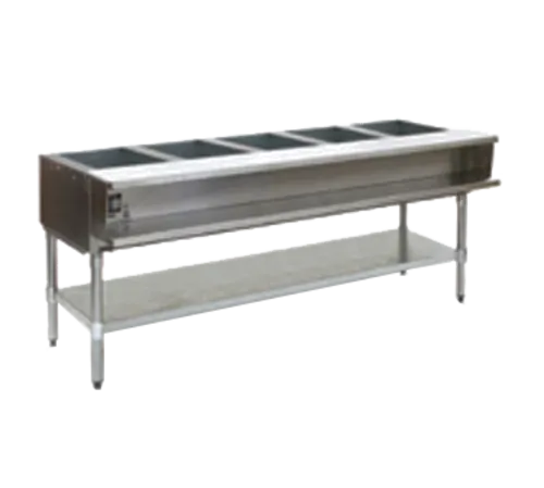 Eagle Group AWT5-LP Open Base Hot Food Steam Table with (5) 12" x 20" Wells, Liquid propane - 30,000 BTU