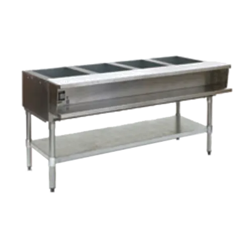 Eagle Group AWTP4-LP Open Base Hot Food Steam Table with (4) 12" x 20" Openings, Liquid propane - 30,000 BTU