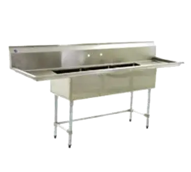 Eagle Group BPS-1545-3-15L-FC Commercial Sink, (3) Three Compartment, Construction with and - 62.50" W