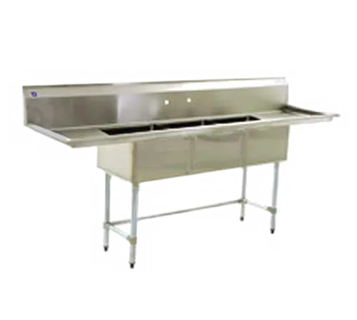 Eagle Group BPS-2454-3-24R-FC Commercial Sink, (3) Three Compartment, Construction with and - 80.50" W