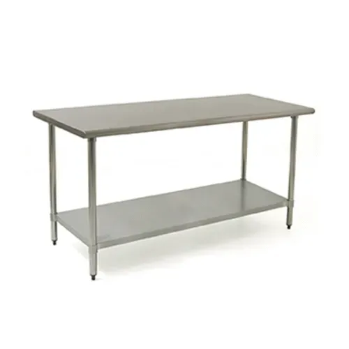 Eagle Group BPT-3072SB Work Table, Stainless Steel Top with Stainless Steel Undershelf and without Backsplash - 72"W x 30"D