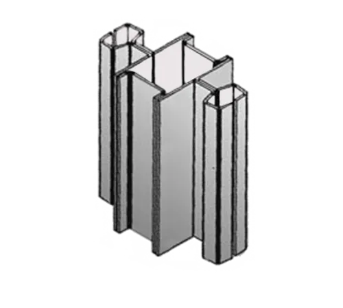 Eagle Group MMBBSS-12 144"H Regular Stainless Steel Heavy Duty Back-to-Back Shelving Upright