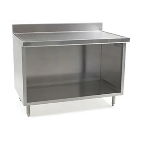 Eagle Group OB3060SEM Open Front Cabinet Base Work Table, with 14 Gauge Type 304 Stainless Steel Top, and without Backsplash - 60"W x 30"D x 34.5"H