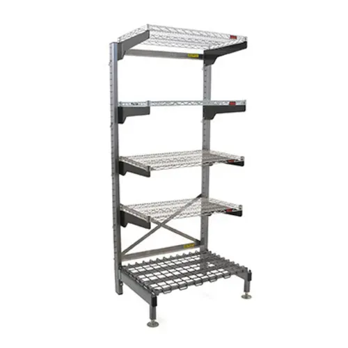 Eagle Group Q1824VG86-5D Q-LEVER Cantilever Shelving Unit,  5-tier,  28"W x 23"D x 86"H overall size