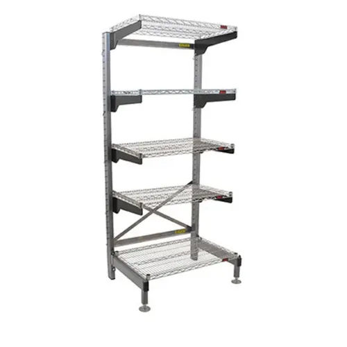 Eagle Group Q2430VG86-5 Q-LEVER Cantilever Shelving Unit,  5-tier,  34"W x 29"D x 86"H overall size