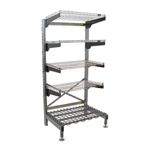Eagle Group Q2466VG76-5D Q-LEVER Cantilever Shelving Unit,  5-tier,  70"W x 29"D x 76"H overall size