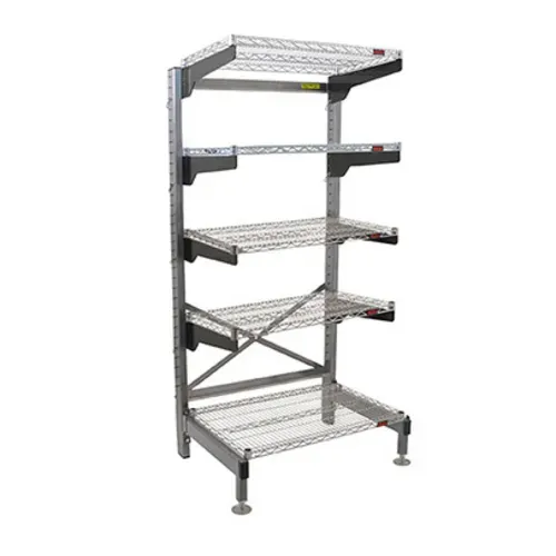 Eagle Group Q2472V76-5 Q-LEVER Cantilever Shelving Unit,  5-tier,  76"W x 29"D x 76"H overall size