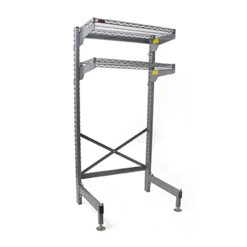 Eagle Group Q3060V76-OS Q-LEVER Overhead Storage Station,  (2) adjustable shelves with Valu-Master® gray epoxy finish