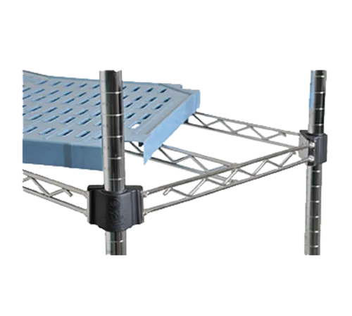 Eagle Group QPF-QA1824C-BL QuadPLUS™ NSF Wire Quad-Adjust® Frame with Louvered Blue Polymer Shelf Mat - 24"W x 18"D