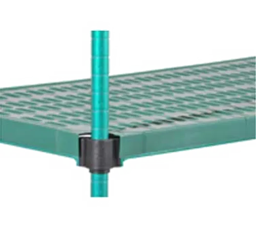 Eagle Group QPF-QA1848E-GL-X QuadPLUS™ NSF Wire Quad-Adjust® Frame with Louvered Green Polymer Shelf Mat - 48"W x 18"D