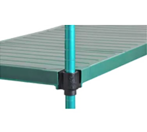 Eagle Group QPF-QA2430VG-GS QuadPLUS™ NSF Wire Quad-Adjust® Frame with Solid Green Polymer Shelf Mat - 30"W x 24"D