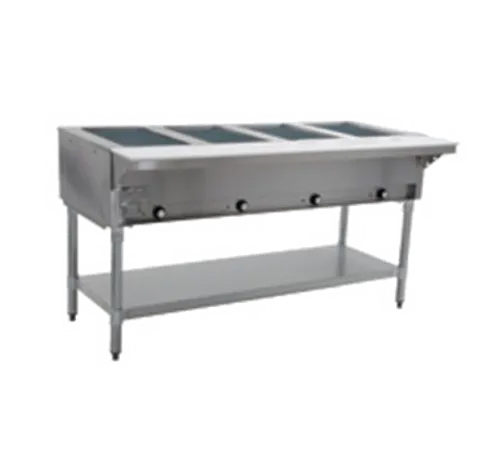 Eagle Group SDHT4-208-3 Electric Hot Food Steam Table with (4) 12" x 20" (Dry) Wells and Infinite Controls, 208 Volts