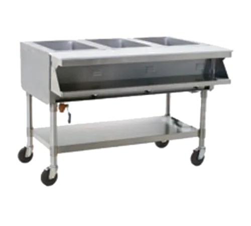 Eagle Group SPHT3-208 Electric Hot Food Steam Table with (3) 12" x 20" (Wet/Dry) Sealed Wells and Infinite Controls, 208 Volts