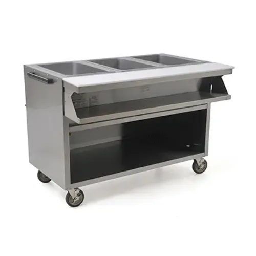 Eagle Group SPHT4OB-208 Spec-Master® (4) 12" x 20" Sealed Wells Electric Hot Food Serving Counter with Individual Infinite Controls, 208 Volts