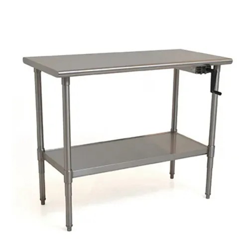 Eagle Group T3048SEB-HA Work Table, 16 Gauge Stainless Steel Top with Stainless Steel Undershelf and without Backsplash - 48"W x 30"D