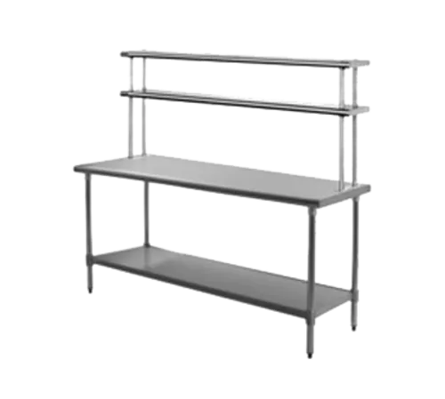 Eagle Group T3060SB-FM-X Work Table, 16 Gauge Stainless Steel Top with Undershelf, Stainless Steel Legs and without Backsplash - 60"W x 30"D x 35.13"H