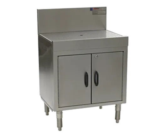 Eagle Group WBCB36-24 Underbar Drainboard, 36" L x 24"D - Cabinet Base with Adjustable Shelf, Hinged Doors & Locks