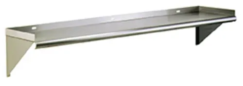 Eagle Group WS1060TL-X NSF 16 Gauge Type 430 Stainless Steel Wall-Mounted Shelf - 60"W x 10"D