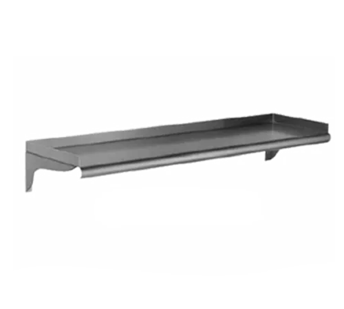 Eagle Group WS1272-16/4 NSF 16 Gauge Type 430 Stainless Steel Wall-Mounted Shelf - 72"W x 12"D
