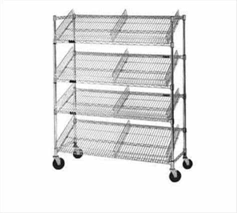 Eagle Group M1824V-4 Angled Shelf/Visual Merchandising Cart Eagle Group M1824V-4 Angled Shelf/Visual Merchandising Cart