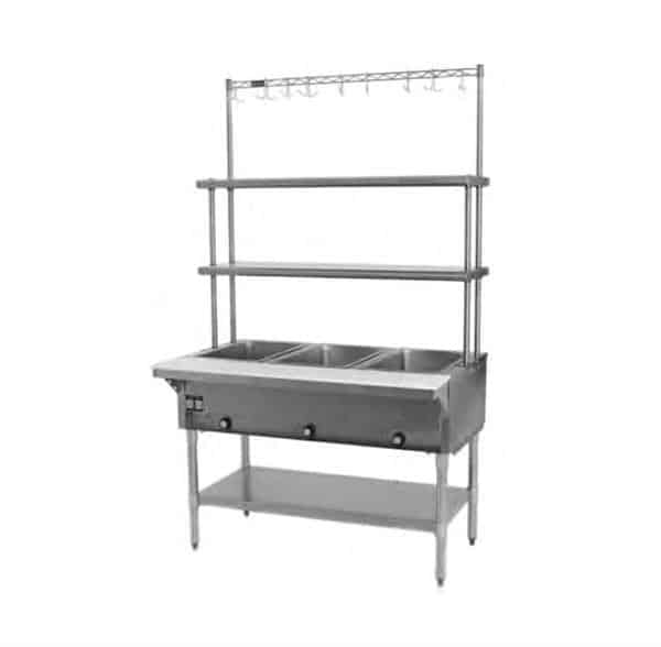 Eagle Group SHT5-LP Open Base Hot Food Steam Table with (5) 12" x 20" (Dry) Wells, Liquid propane - 17,500 BTU