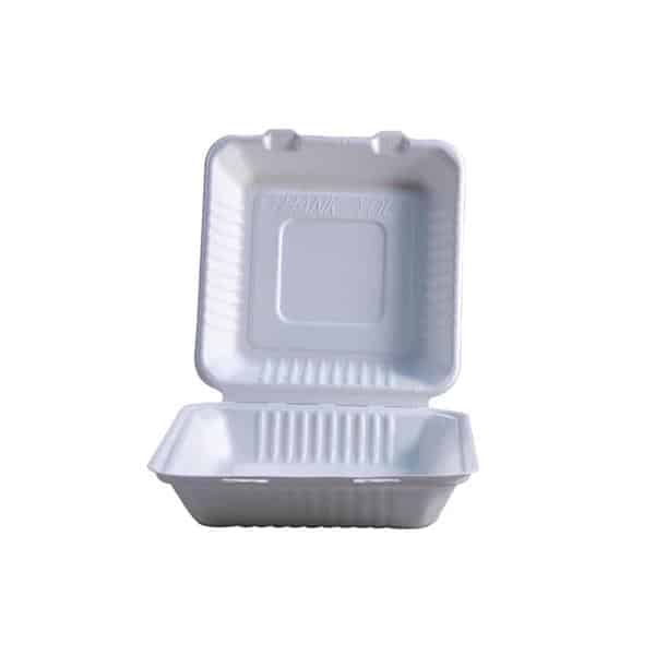RJ Schinner EHL-91 Empress Earth Hinged Container Molded Fiber 9" X 9" X 3" Natural RJ Schinner EHL-91 Empress Earth Hinged Container Molded Fiber 9" X 9" X 3" Natural