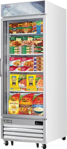 Everest Refrigeration EMGF23 29.13'' 23.0 cu. ft. 1 Section White Glass Door Merchandiser Freezer