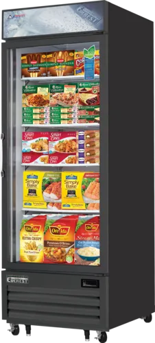 Everest Refrigeration EMGF23B
 29.13'' 

 Section

Glass Door Merchandiser Freezer