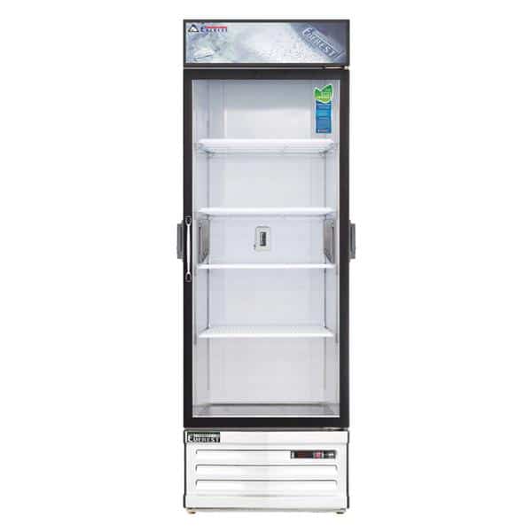 Everest Refrigeration EMGR24C 28.38'' White 1 Section Swing Refrigerated Glass Door Merchandiser Everest Refrigeration EMGR24C 28.38'' White 1 Section Swing Refrigerated Glass Door Merchandiser