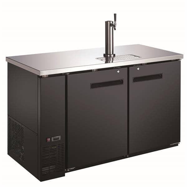 Falcon ADD-2 2 Taps 1/2 Barrel Draft Beer Cooler - Black, 2 Kegs Capacity, 115-120 Volts Falcon ADD-2 2 Taps 1/2 Barrel Draft Beer Cooler - Black, 2 Kegs Capacity, 115-120 Volts
