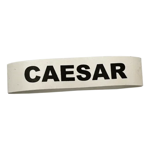 Service Ideas Service Ideas FBCAESARWB Flavor Band for "CAESAR" in White