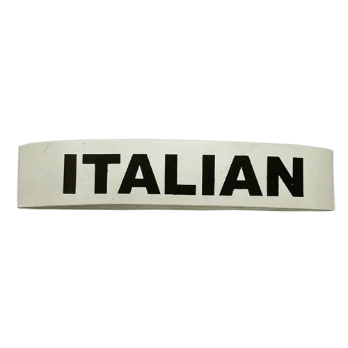 Service Ideas Service Ideas FBITALIANWB Flavor Band for "ITALIAN" in White