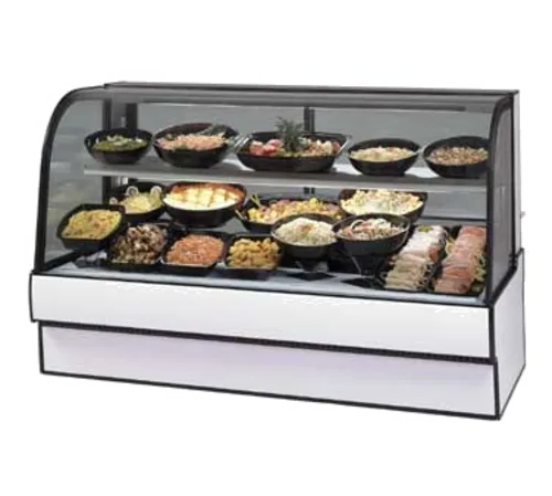 Federal Industries CGR7748CD Curved Glass Refrigerated Deli Case