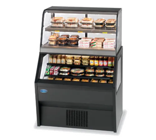 Federal Industries CH4828/RSS4SC Specialty Display Hybrid Merchandiser Refrigerated Self-Serve Bottom With Hot Service Top