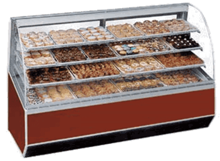 Federal Industries SN-77 Series 90 Non-Refrigerated Bakery Case Federal Industries SN-77 Series 90 Non-Refrigerated Bakery Case