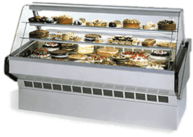 Federal Industries SQ-4CB Market Series Bakery Case Refrigerated Bottom Display Deck Non-Refrigerated Glass Shelves Federal Industries SQ-4CB Market Series Bakery Case Refrigerated Bottom Display Deck Non-Refrigerated Glass Shelves