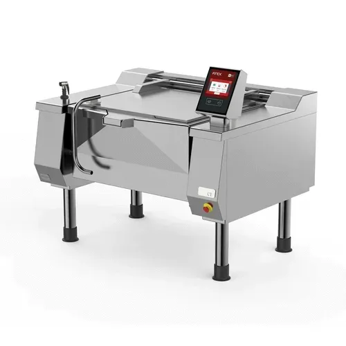 Firex UDBRG058V1 Betterpan 58 Gallon Gas Floor Model Tilting Skillet Braising Pan with Electronic Contols - 179,000 BTU