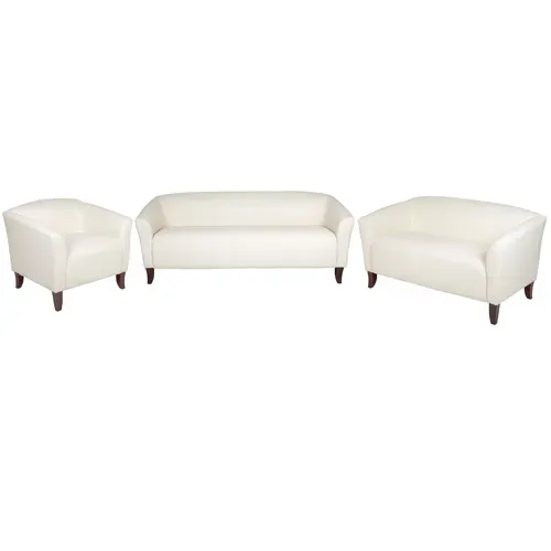 Flash Furniture 111-SET-WH-GG Hercules Imperial Series Reception Set