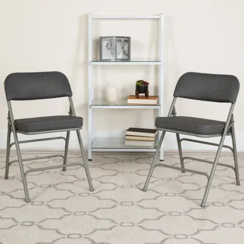 Flash Furniture 2-AW-MC320AF-GRY-GG Hercules Series Folding Chair