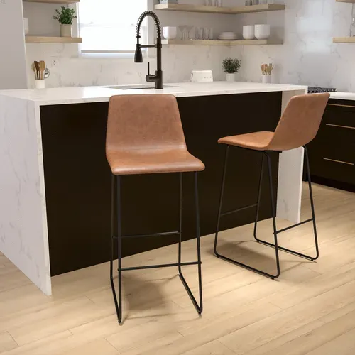 Flash Furniture 2-ET-ER18345-30-LB-GG Bar Stool, Indoor