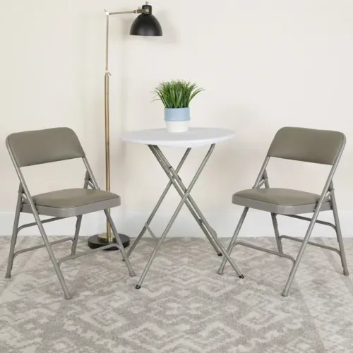 Flash Furniture 2-HA-MC309AV-GY-GG Hercules Series Folding Chair